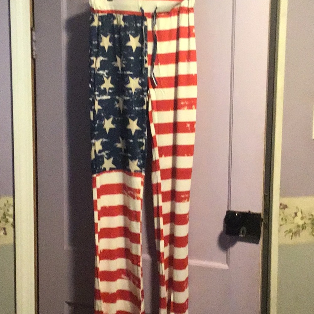 Flag Silky Wide Pants